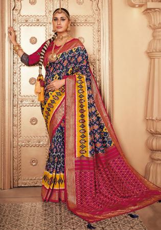 Picture of Pretty Silk Dim Gray Saree