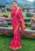 Picture of Comely Silk Medium Violet Red Saree