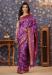 Picture of Comely Silk Purple Saree