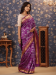 Picture of Comely Silk Purple Saree