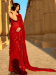 Picture of Pretty Georgette Fire Brick Saree