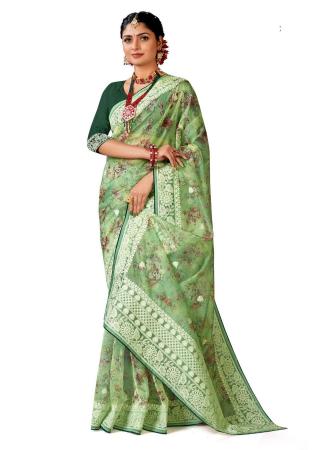 Picture of Taking Silk Dark Sea Green Saree