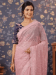 Picture of Stunning Georgette Rosy Brown Saree