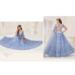 Picture of Graceful Net Light Steel Blue Lehenga Choli