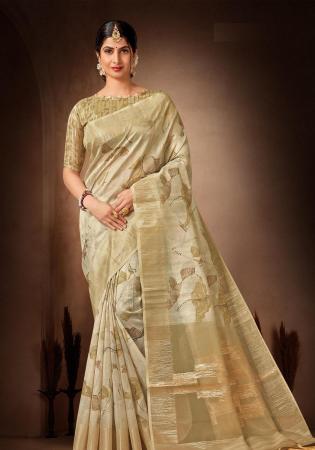 Picture of Ravishing Organza Tan Saree