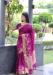 Picture of Statuesque Linen & Silk Orchid Saree