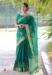 Picture of Enticing Linen & Silk Forest Green Saree