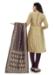 Picture of Bewitching Silk Beige Straight Cut Salwar Kameez