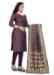 Picture of Marvelous Silk Purple Straight Cut Salwar Kameez