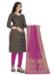 Picture of Admirable Silk Navy Blue Straight Cut Salwar Kameez