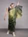 Picture of Magnificent Silk Dark Olive Green Saree