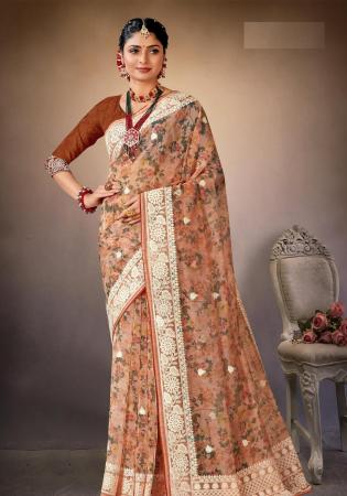 Picture of Fine Organza Sienna Saree