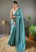 Picture of Alluring Silk Cadet Blue Saree