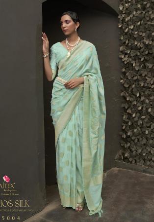 Picture of Ravishing Chiffon Dark Sea Green Saree