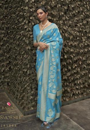 Picture of Pretty Chiffon Dark Turquoise Saree