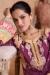 Picture of Beauteous Chiffon Brown Straight Cut Salwar Kameez