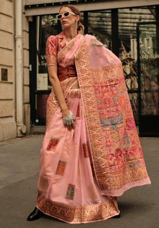 Picture of Resplendent Silk Dark Salmon Saree