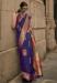 Picture of Elegant Silk Dark Slate Blue Saree