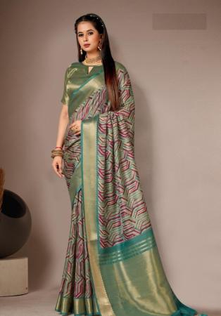 Picture of Beautiful Silk Rosy Brown Saree