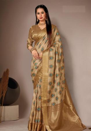 Picture of Nice Silk Tan Saree