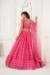 Picture of Fascinating Net Light Coral Lehenga Choli