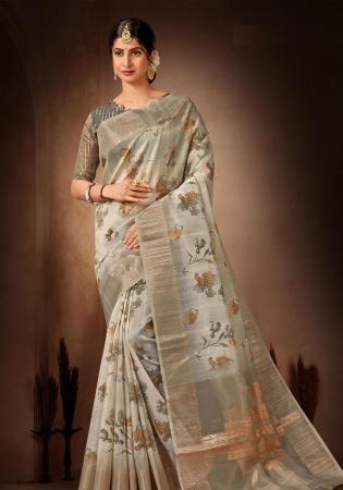 Picture of Alluring Organza Rosy Brown Saree