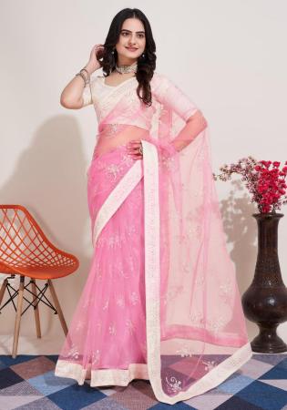 Picture of Fascinating Silk Light Coral Saree