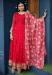 Picture of Appealing Georgette Crimson Readymade Gown