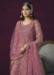 Picture of Pleasing Net Rosy Brown Anarkali Salwar Kameez