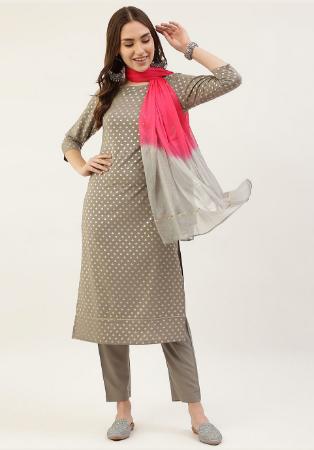 Picture of Radiant Crepe Grey Readymade Salwar Kameez