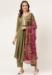 Picture of Cotton Dark Olive Green Readymade Salwar Kameez