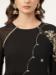 Picture of Good Looking Cotton Black Readymade Salwar Kameez