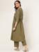 Picture of Enticing Crepe Dark Olive Green Kurtis & Tunic