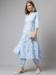 Picture of Fascinating Crepe Light Steel Blue Kurtis & Tunic