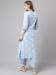 Picture of Fascinating Crepe Light Steel Blue Kurtis & Tunic