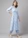 Picture of Fascinating Crepe Light Steel Blue Kurtis & Tunic