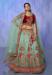 Picture of Georgette & Net Dark Sea Green Lehenga Choli