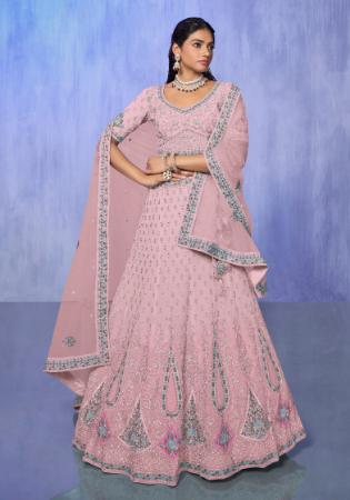 Picture of Classy Georgette & Net Thistle Lehenga Choli