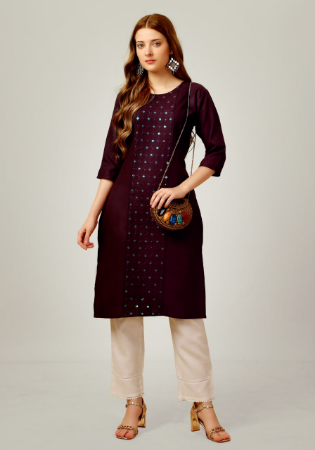 Picture of Grand Cotton Black Kurtis & Tunic