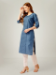 Picture of Amazing Cotton Cadet Blue Kurtis & Tunic