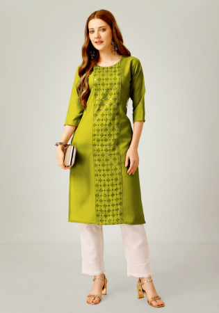 Picture of Stunning Cotton Golden Rod Kurtis & Tunic