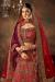 Picture of Exquisite Silk Dark Red Lehenga Choli