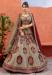 Picture of Well Formed Chiffon & Silk Rosy Brown Lehenga Choli