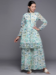 Picture of Well Formed Georgette Cadet Blue Lehenga Cholis