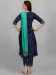 Picture of Gorgeous Cotton Navy Blue Readymade Salwar Kameez