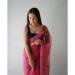 Picture of Elegant Satin & Organza Hot Pink Saree