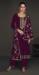 Picture of Delightful Satin Purple Straight Cut Salwar Kameez