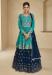 Picture of Georgette Light Sea Green Straight Cut Salwar Kameez