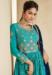 Picture of Georgette Light Sea Green Straight Cut Salwar Kameez