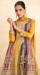 Picture of Chiffon Golden Rod Straight Cut Salwar Kameez